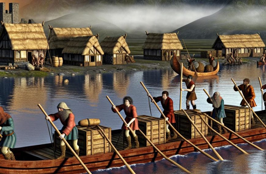 The use of lakes in medieval transportation